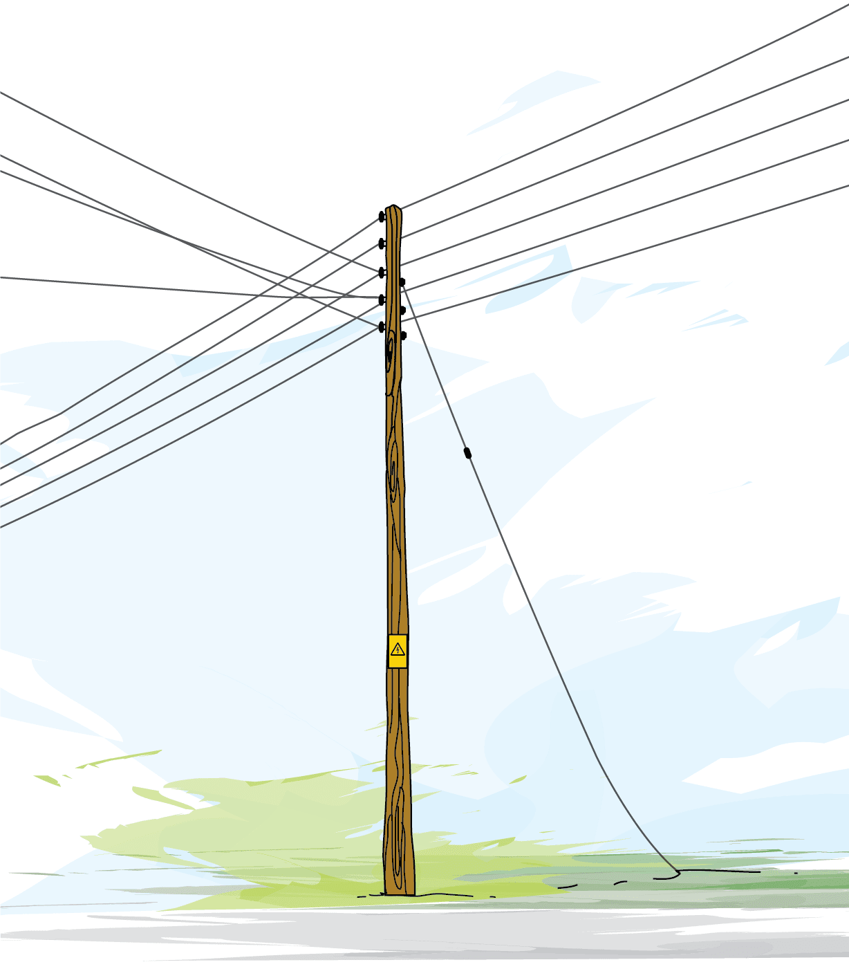 Wooden Pole