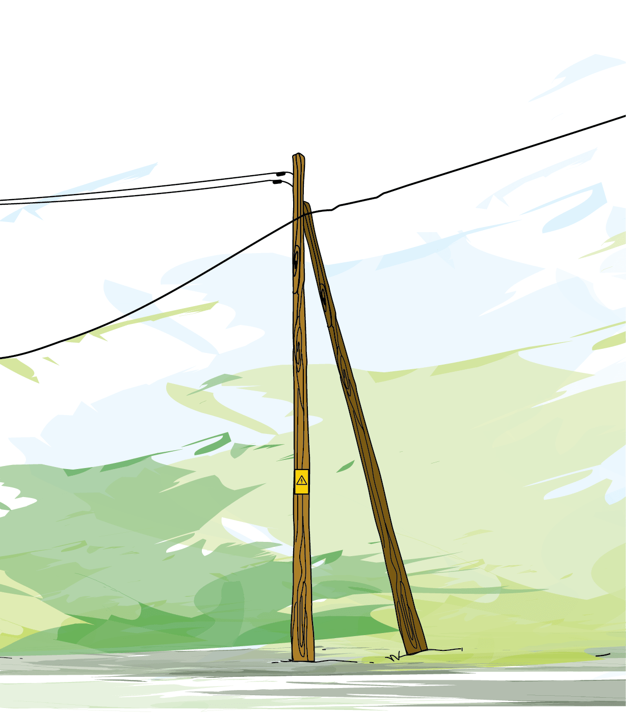 Wooden Pole