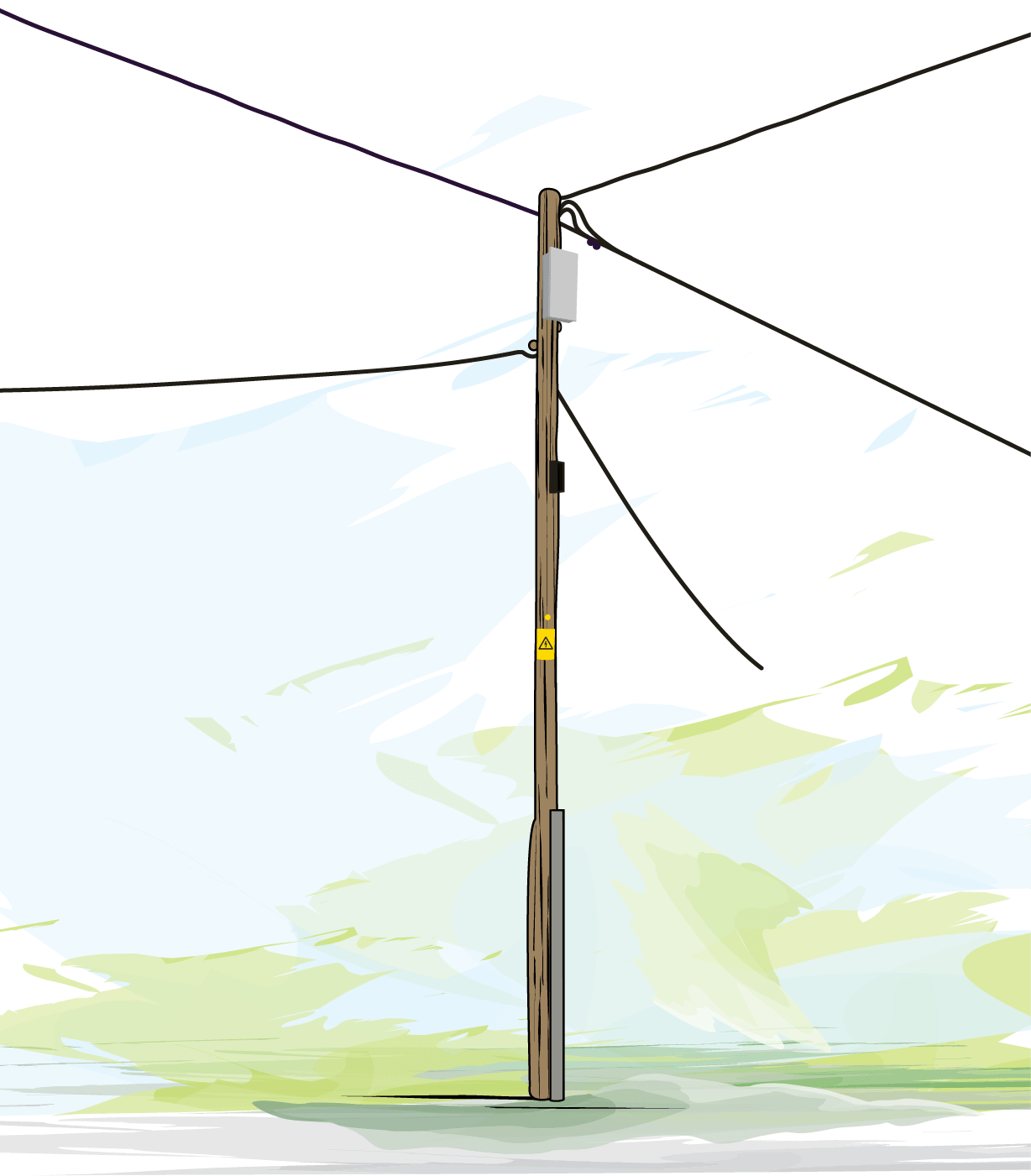 Wooden Pole